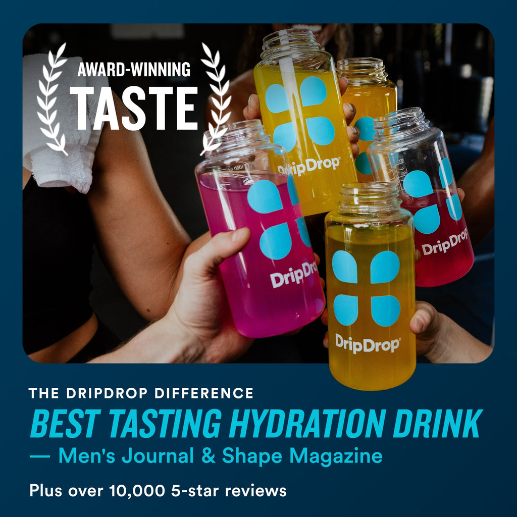 DripDrop Sunburst Variety Pack Electrolyte Powder, 8 oz sticks, 32 count